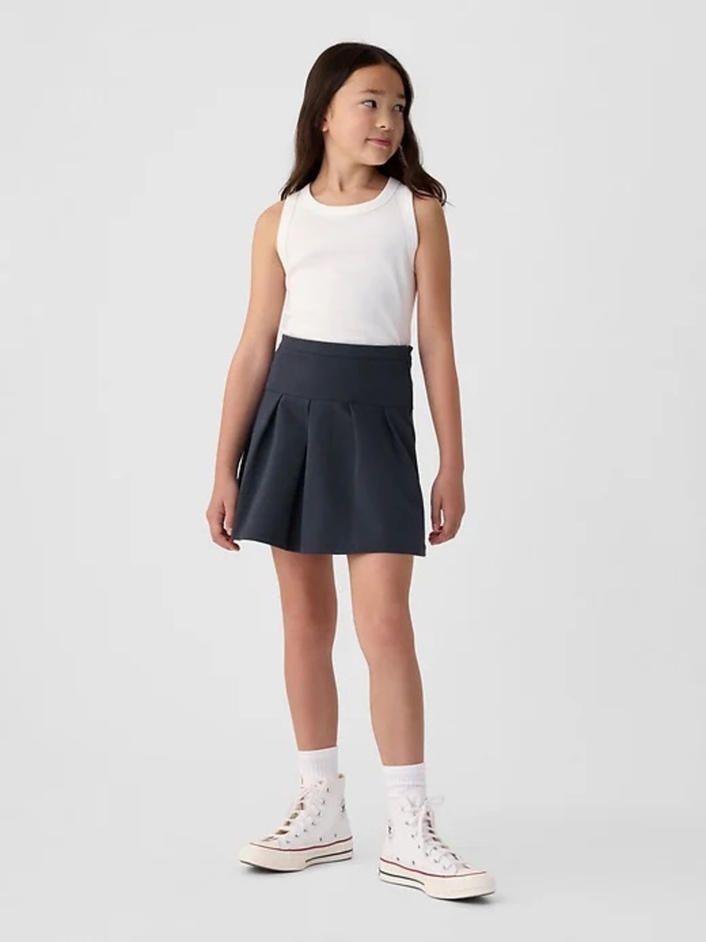 GAP Kids Uniform Pleated Skirt in True Indigo Girls’ Size 8